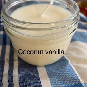 Handmade Coconut Vanilla Scented Candle 8oz